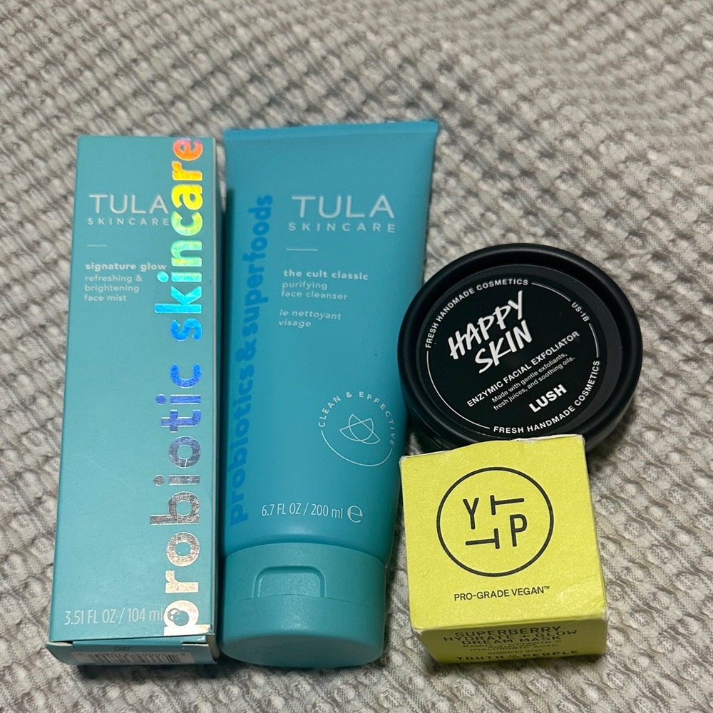 TULA Skincare Set with LUSH and YTTP